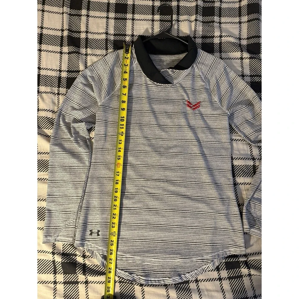Under Armour Striped Collared Long Sleeve Pullover Lightweight Men's Activewear